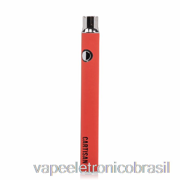 Vape Recarregável Cartisan Button Vv 400 510 Bateria Vermelha